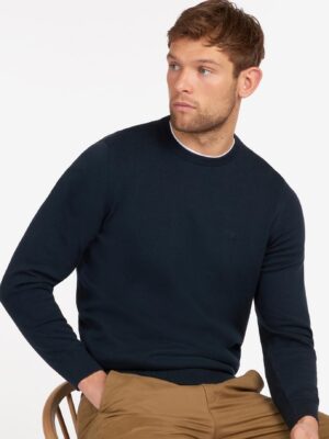 Barbour pima cotton sale crew neck jumper