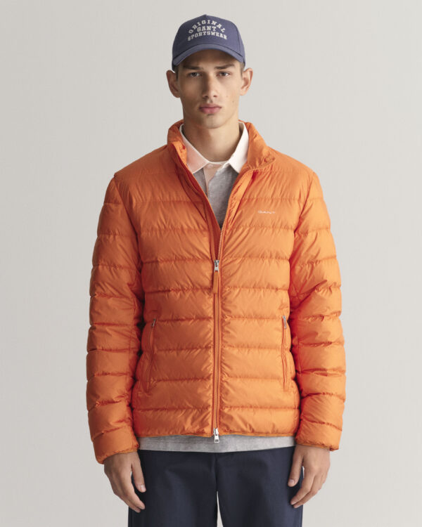 Gant Light Down Jacket - Pumpkin Orange