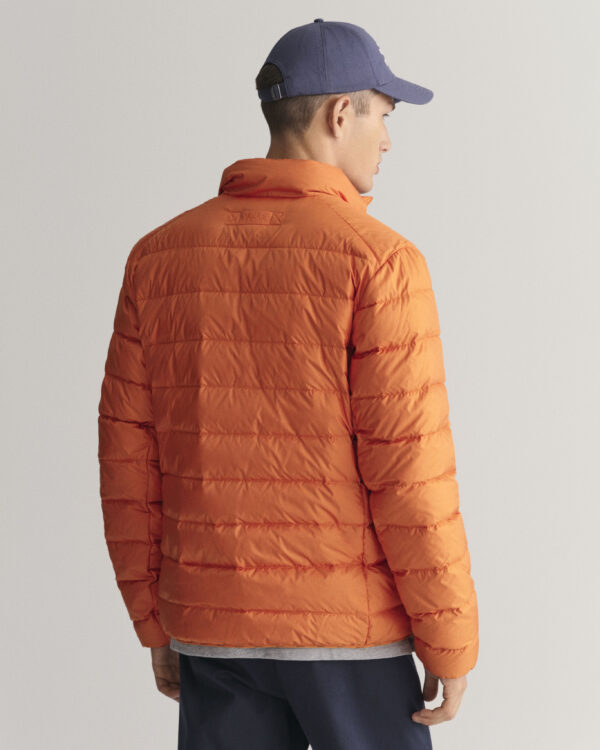 Gant Light Down Jacket - Pumpkin Orange - Image 2