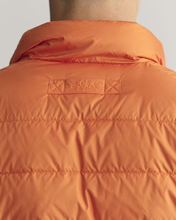 Gant Light Down Jacket - Pumpkin Orange - Image 3