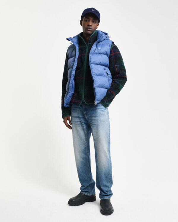 Gant Active Cloud Vest- Vintage Blue - Image 3